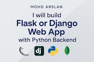 develop a flask or django web application