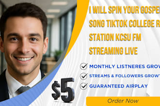 spin your gospel song on tiktok college radio station kcsu fm streaming