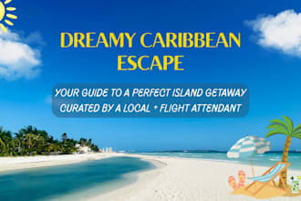 plan a tropical caribbean trip based on your style and vibe