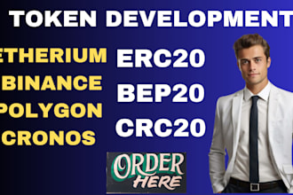 create erc20 token, bep20 token, with advance security