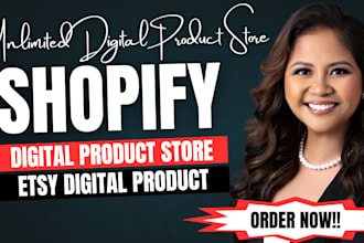 7 figure shopify digital products store,stan store digital products, etsy shop