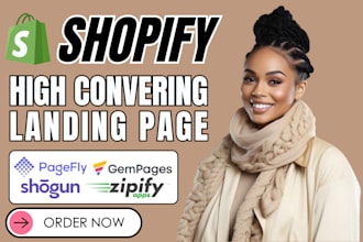 create high converting shopify landing page with gempages pagefly shogun zipify