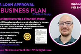write business plan for sba loan approval fundraising, grants and visa purposes
