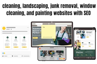 design SEO websites for cleaning, landscaping, junk removal, and painting