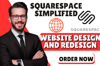 build responsive squarespace website, design squarespace website development