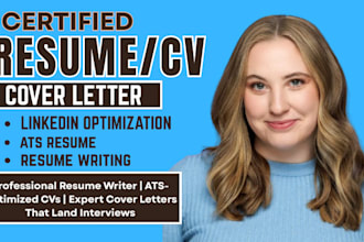 write medical, federal, tech, IT, executive resume, cv and cover letter writing
