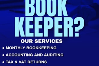 do bookkeeping, prepare financial statements and file returns