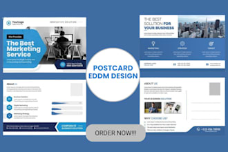 design high converting postcard, invitations, eddm and business promo cards
