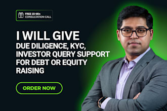 do investors due diligence, fundraising consultation