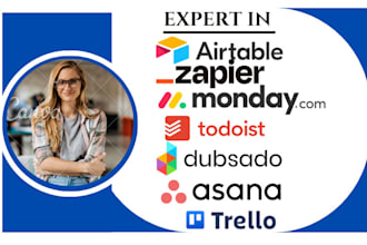 do todoist, baserow, trello, asana, airtable, monday, dubsado, zapier automation