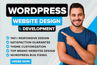 create wordpress website mobile responsive design and development