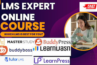 build wordpress website  with learndash  buddyboss tutor lms