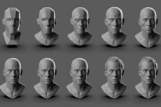 sculpt stl 3d toy articulated model 3d action figure character for 3d printing