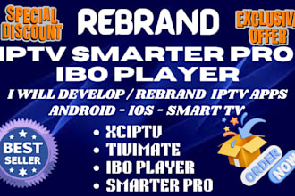 do iptv smarter pro, xciptv,  ibo player, android iptv apps for firestick mobile