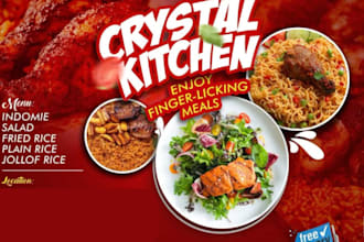 design restaurant, bar cafe menus, food menu or poster with qr codes in 24 hours