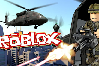 custom game development, roblox game asset, scripting,3d modeling,roblox war,map