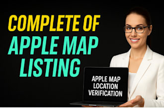 setup verified apple business connect map listing, local seo citations