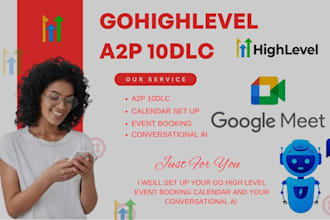 twilio setup go highlevel google meet studio flow bulk sms automation a2p 10dlc