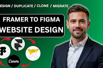 migrate figma to framer website, canva to wix studio wix website landing page