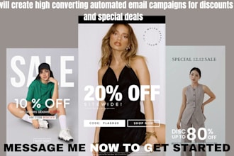 create high converting automated email campaigns for discounts and special deals
