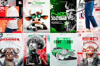 high performance social media posts design