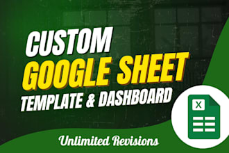 design fully automated google sheet and dashboard