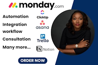 setup workflow, integrate and automate your trello clickup notion monday com
