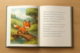 create a childrens book and ai illustrations in 24 hours