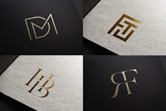 design luxury minimalist monogram logo