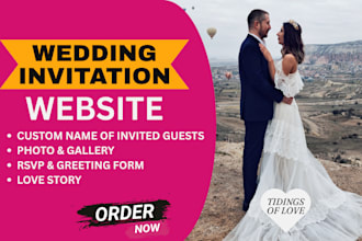 create a stunning wedding website with digital invitation and rsvp system