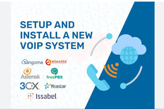 professional installation and configuration of asterisk, freepbx, issabel pbx