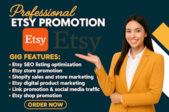 do etsy SEO and store listing etsy and shopify digital product promotion