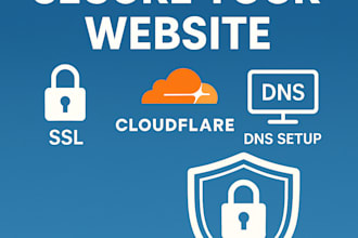 secure your website with SSL, cloudflare, and dns setup
