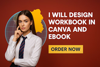 design workbook in canva formatting, editable ebook design