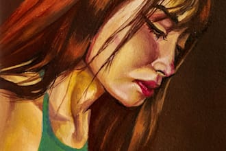 create a personalized handpainted portrait from your photo