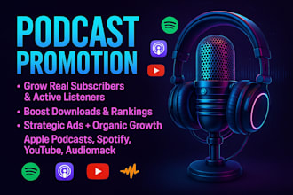 promote your podcast, increase audience downloads spotify podcast promotion