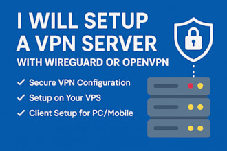 setup a secure VPN server using wireguard or openvpn on your vps