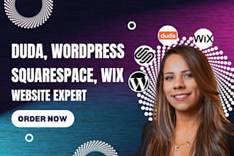 duda website, wordpress website, wix website, squarespace website, duda, wix
