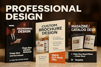 design exceptional flyers brochures magazines layout and catalogs in 3 to 8h