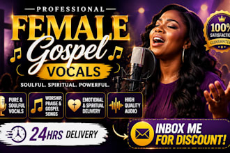 be your female singer songwriter, christian singer and gospel singer vocalist