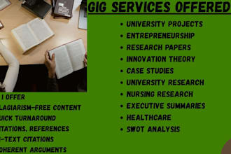 write innovation, entrepreneurship, business, and economics case studies