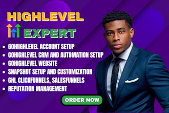build gohighlevel sales funnel, setup website create ghl automation workflow