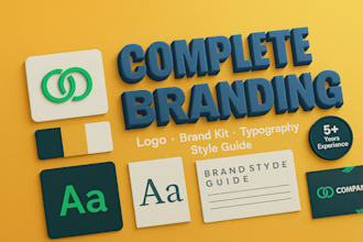 create complete visual brand identity with logo guidelines