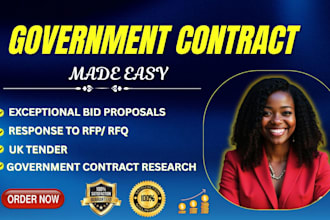 secure and win government contract, bid proposal, rfp, rfq, rfi, UK tender