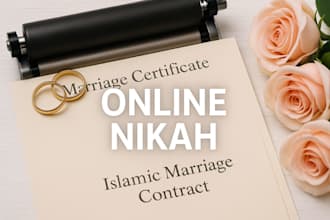 officiate online nikah ceremonies and assist couples with their islamic marriage