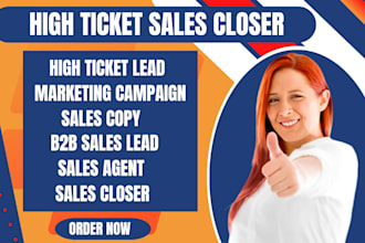 be sales closer, high ticket sales closer, sales representative, cold calling