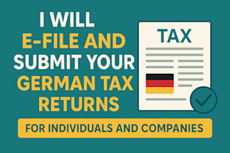 efile and submit your german tax returns for individual and companies