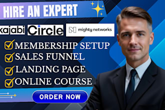 setup skool community, kajabi setup, mighty network, circle so, kajabi website