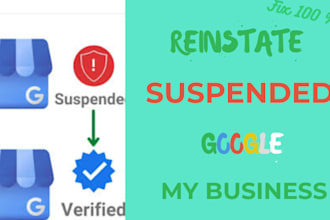 reinstate suspended gmb reinstate google my business suspended profile listing