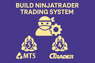 code ninjatrader trading system or trade copier on mt5, mt4, quantower, ctrader